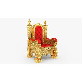3D Kings Throne Chair model